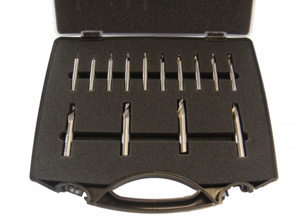 Schaftfräser-/Fingerfräser-Set 14-teilig HSS-E CO5 (5% Kobalt) - ein Fräser fehlt