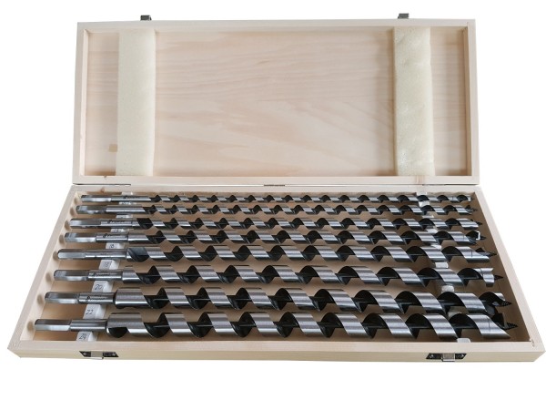 Schlangenbohrer-Satz, 8-teilig Ø 10 – 24 mm, Länge 460 mm, Form Lewis